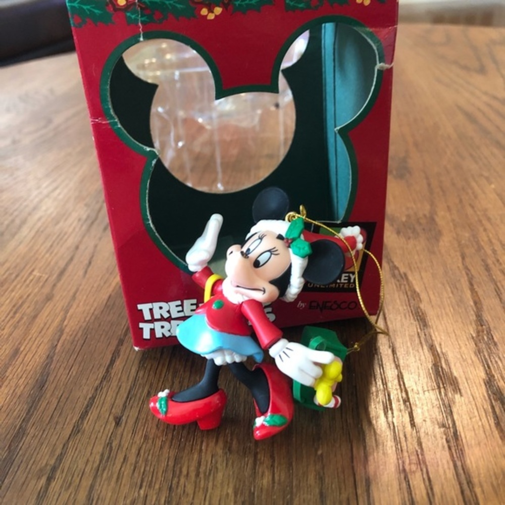 Disney Mickey Unlimited TreeRific Treasures Ornament Enesco Minnie Shopping EUC